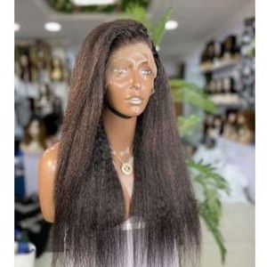 FULL Frontal Kinky-straight--Wig 24 Inches