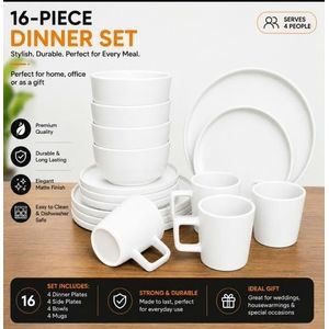 12pcs matte dinnerware 