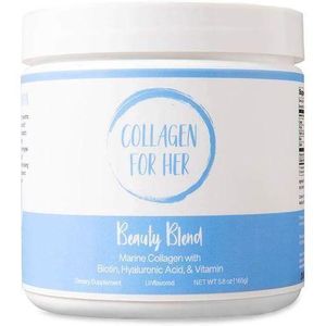 Collagen For Her Marine Collagen Beauty Blend - Hydrolyzed Collagen Protein Powder, Hyaluronic Acid, Biotin