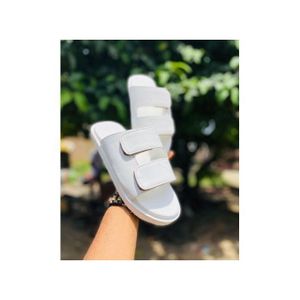 Men's Casual Outdoor Slip-on Pam Slippers- White