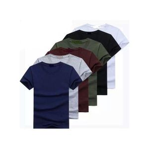6 IN 1 UNISEX PLAIN ROUND NECK POLO T-SHIRT