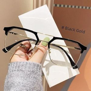 ONIBENZ Unisex Photochromic & Anti-Blue Light Glasses - Dynamic Color-Changing Lenses -Black-Gold