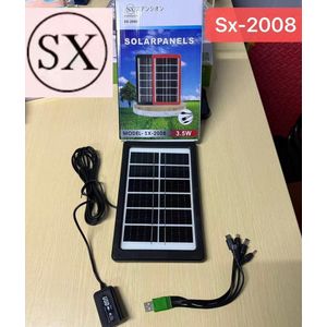 Solar Panel With Multiple Chargers for your Phones, Powerbanks and Other Small Gadgets 