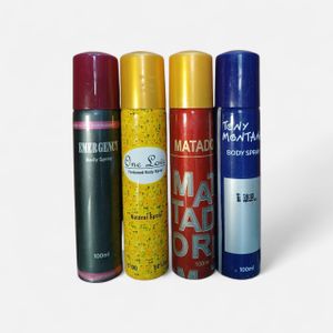 Fragrance World Summer SCENT body spray 100ml 4pcs Combo
