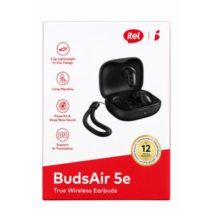 itel BudsAir 5e True Wireless Earbuds – Deep Bass .AI Translation .Long Battery Life