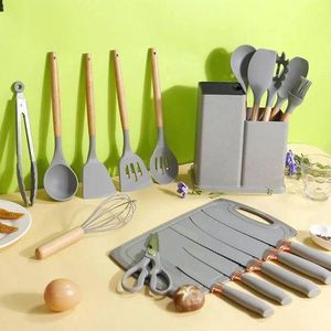 Silicone Cooking Utensils Spoons Non-stick Set