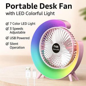 Colorful desktop fan 