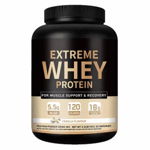 Extreme Whey Protein Powder 1kg –  5.5g BCAA – for Muscle Growth & Recovery