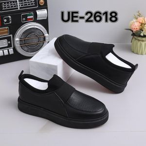 Platform Men Black Slip-on Sneakers 