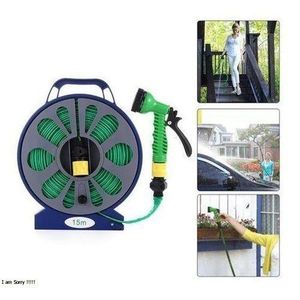 50ft (15m) Lay Flat Garden Hose - Flexible Water Hose for Outdoor Use