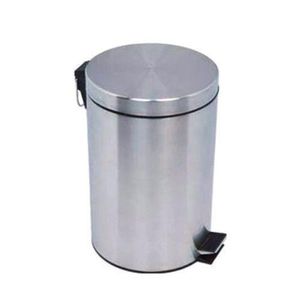 Stainless Steel Pedal Bin- Silver