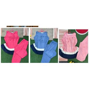 1 Piece - Beautiful Ladies Top & Trouser Night Wear - Colour as Available