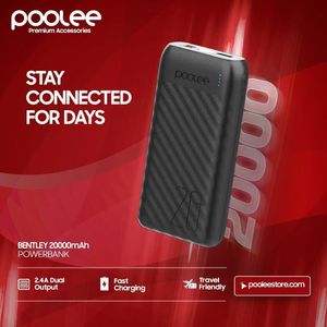 POOLEE 20000mAh Bently Powerbank With LED Display Battery