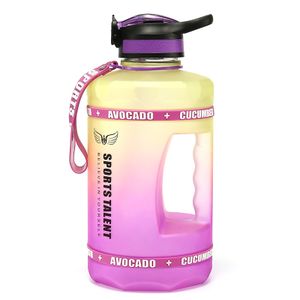 Gradient Big Water Bottle 3.78l Water Bottle Portable Sports Outdoor Bucket