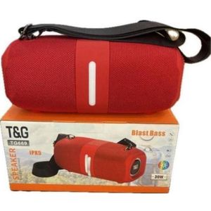 T&G TG669 30W Blast Bass Portable Bluetooth Speaker IPX5 Waterproof RBG LED Light Shoulder Strap 12H Playtime 