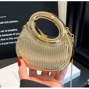 Acrylic SMALL Ladies 003 Handbag - Gold 