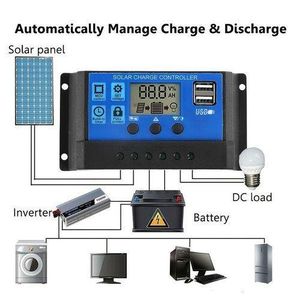 30A 2USB MPPT Intelligent Regulator Solar Charge Controller