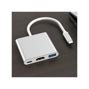 USB Type C Hub HDMI 4K Adapter Converter With USB 3.0 And Charging Port 3in1