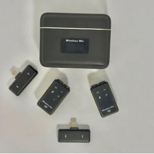 Samsung Galaxy MMD-F37 Wireless Microphone System – Dual Lavalier Mics with 2.4GHz & Low Latency for Vlogging & Recording