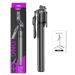 C08 Muti-Functional Expansion Selfie Stick Tripod 2.02 ultra long 7ft 