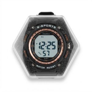 Sunway Silicone Strap Waterproof Digital Sports Wrist Watch with Date ,Time & Backlighting Display modes 