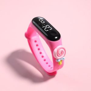 Pink Lollipop Decor LED Kids' Watch