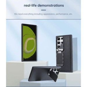 Samsung Galaxy S26 Ultra Leather Case Compatible With Camera Cover