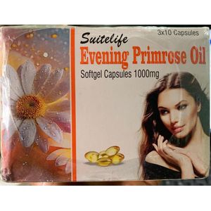 Suitelife Evening Primrose Oil 1000mg Softgel Capsules
