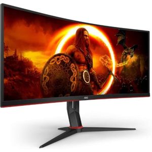 Aoc 34" Wqhd Hdr400 Curved Gaming Monitor With Speakers