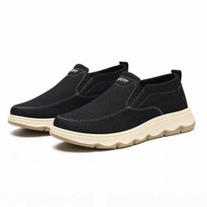 New Men's Casual Shoes, Slip-Ons, Loafers Men's Canvas Shoes - Black