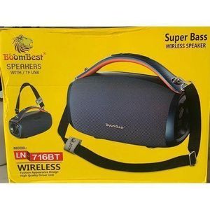 BoomBest LN-716BT powerful solid super deep bass portable home theater home/ office traveling indoor outdoor entertainment wireless Bluetooth speaker