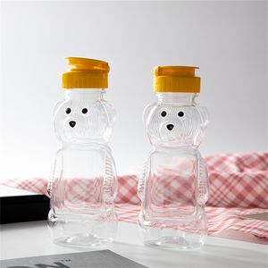 Honey Bear Straw Cup Cute Cartoon Bear Water Bottles With Straws