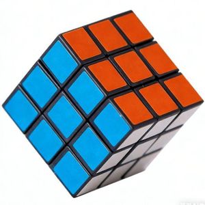 Multicolour Cube 3x3, Stress Relief Puzzle for Adults & Kids, Multicolor Speed Cube with Hint Book for Brain Training