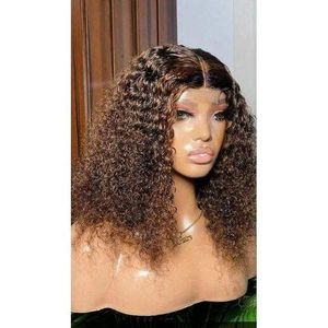 Jerry Curl frontal Wig- Piano Colour