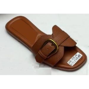 Brown unique slippers
