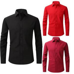 3 Pieces Men's Corporate Quality Plain Office Long Sleeve Shirt