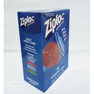 Ziploc Easy Open Tabs Sandwich Bags 125 count (Pack of 4) 