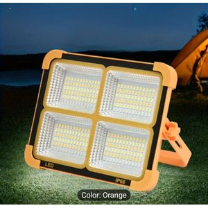 Portable LED Solar Rechargeable Work Light with Magnetic Stand, IP66 Waterproof, 4 Lightening Modes, USB Rechargeable
