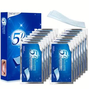 14 pairs of 28 stickers Teeth Brightening Strips – 5D Oral Care Strips with Sodium Phytic Acid for Home & Travel