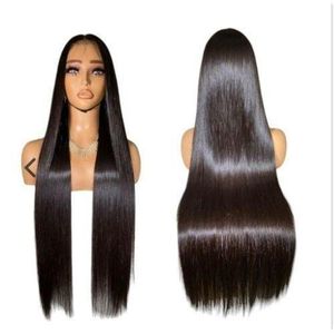 24inches Bone Straight Wig With 2*6 Kim K Closure