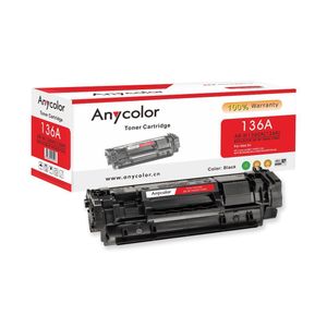 Anycolor Toner 136A LaserJet Toner Cartridge (W1360A) Black 