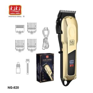 Kiki New Gain Digital Professional Rechargeable Hair Clipper And Trimmer (NG820)