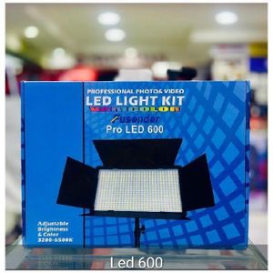 SML Pro LED 600 Rechargeable LED Video Light Kit – Dimmable Photography & Video Lighting for Content Creators, Vlogging, YouTube, TikTok & Streaming
