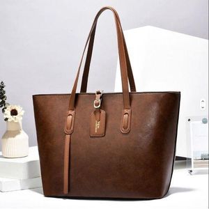 Large Capacity Women's Shoulder Tote Bag – Premium PU Leather Handbag, Work Office Laptop Shopper Bag, Waterproof Casual Travel Carryall Purse, Elegant Top Handle Bag for Business, Shopping & Daily Use – KHAKI