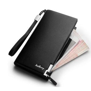 Baellerry Luxury Famous Brand Wallet Long Money Bag -Black
