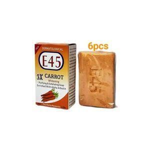E45 3x Carrot Exfoliating Soap with Alpha Arbutin - 6pcs 