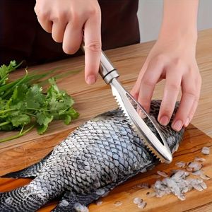 Stainless Fish Scales Scraping Graters Fast Remove Cleaning Peeler Scraper Bone Tweezers Tool Gadge Kitchen Accessorie Gadgets