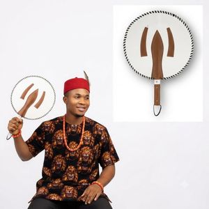 Classic Traditional Igbo Hand Fan Wedding Hand Fan Ceremony Hand Fan Chieftaincy Title Akupe
