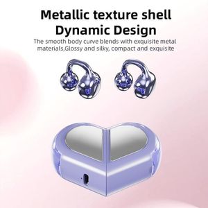 Jbl New Design K521 Open Ear Rotatable Heart-Shaped Charger Case Low Latency LED Battery Sport Clip Ear TWS Earphone for Gift EàrBuds Wireless Headphone Headset Earphone Aírpods Ideal for Music, Sports, gaming and Running