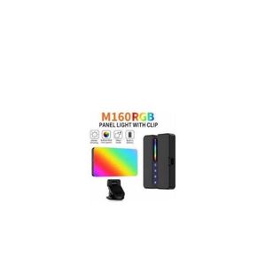 M160 RGB Panel Light, a portable, rechargeable LED pocket light designed for phone photography, vlogging, video calls, and live streaming